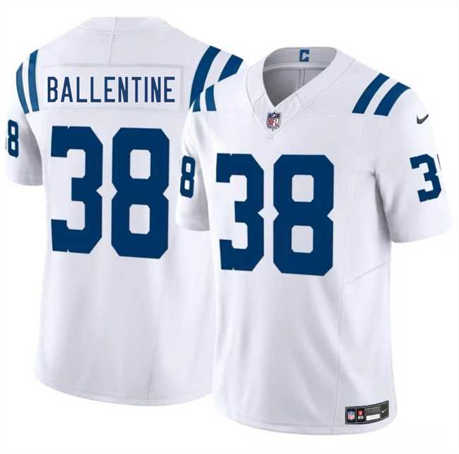 Men & Women & Youth Indianapolis Colts #38 Corey Ballentine White 2025 F.U.S.E. Vapor Limited Stitched Jersey->indianapolis colts->NFL Jersey